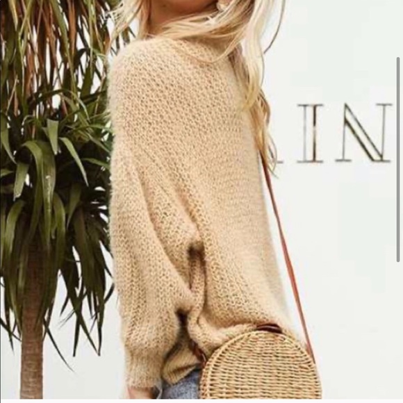 Last! Figleaffashion open knit boho sweater - Picture 3 of 5